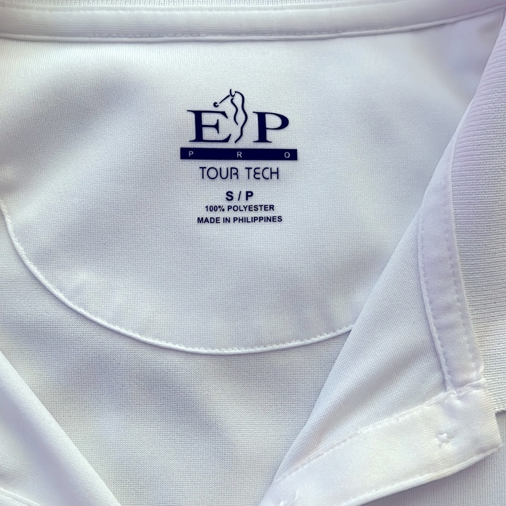 Ladies EP Tour Tech White button-down Golf Polo! Classic!ποΈββοΈβ³οΈ - Picture 3 of 8